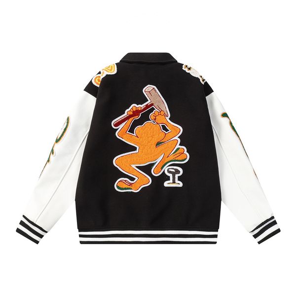 designer varsity jacket women jacket baseball coat fashion womens letterman jackets embroiderd letter jacket single breasted, Black;brown
designer varsity jacket women jacket baseball coat fashion womens letterman jackets embroiderd letter jacket single breasted, Black;brown