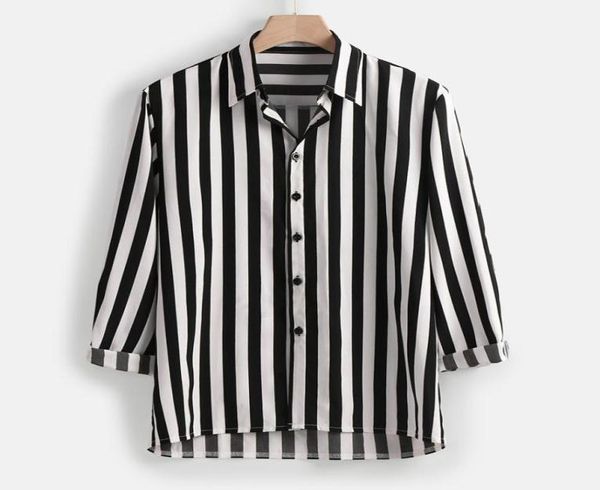 long sleeve casual button down dress men vertical striped shirt lapel striped slim fit mens shirts2953408, White;black
long sleeve casual button down dress men vertical striped shirt lapel striped slim fit mens shirts2953408, White;black