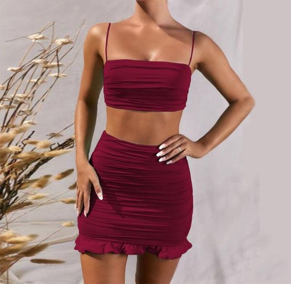 2020061114 women set spaghetti strap crop white and mini bodycon skirt ruffles party outfit club two piece sets8373224, Black;pink
2020061114 women set spaghetti strap crop white and mini bodycon skirt ruffles party outfit club two piece sets8373224, Black;pink