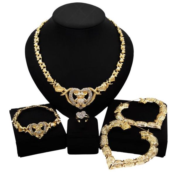 yulaili i love you big teddy bear heart hug and kiss xoxo necklace jewelry sets costume bridal earring wedding jewellery set x01072002266, Black
yulaili i love you big teddy bear heart hug and kiss xoxo necklace jewelry sets costume bridal earring wedding jewellery set x01072002266, Black