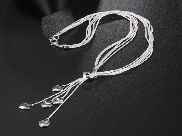 925 sterling silver heart pendant long necklace elegant jewelry for ladies muliti chain wedding evening party accessories5992245
925 sterling silver heart pendant long necklace elegant jewelry for ladies muliti chain wedding evening party accessories5992245