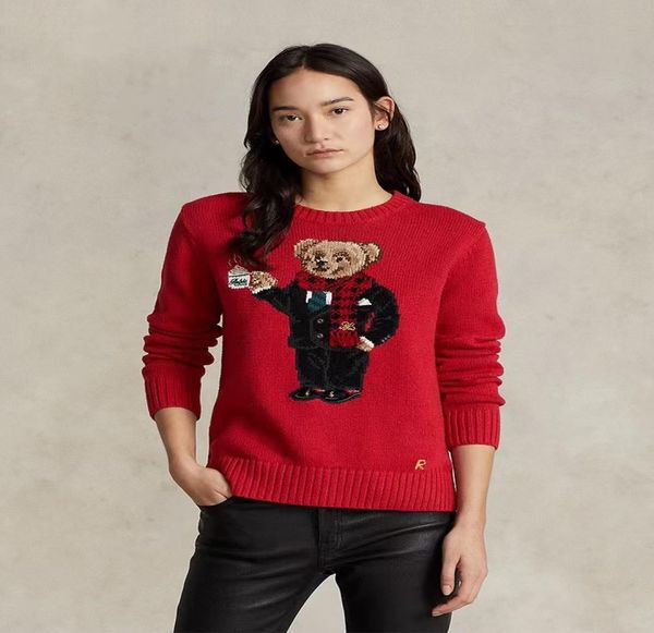 women s sweaters cartoon rl bear women winter clothing fashion long sleeve knitted pullover chinese red style coat 2301094870787, White;black
women s sweaters cartoon rl bear women winter clothing fashion long sleeve knitted pullover chinese red style coat 2301094870787, White;black
