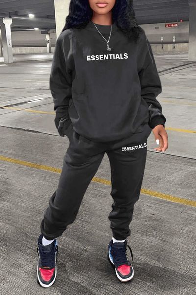 ess hoodie autumn and winter casual hooded sweater set essentials alphabet printed pants set women's dress, Gray
ess hoodie autumn and winter casual hooded sweater set essentials alphabet printed pants set women's dress, Gray