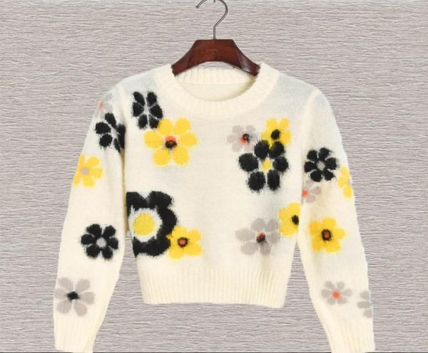 20 early autumn elegant fresh contrast flower print crew neck women039s girlish style2213438, White;black
20 early autumn elegant fresh contrast flower print crew neck women039s girlish style2213438, White;black