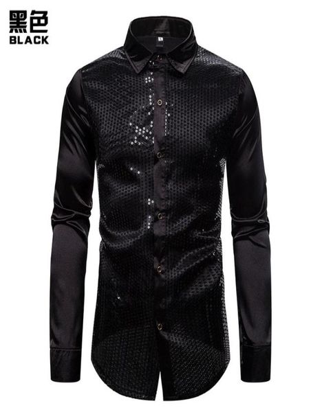 men039s shirts sequin show nightclub casual fashion design lapel longsleeved shirt4298311, White;black
men039s shirts sequin show nightclub casual fashion design lapel longsleeved shirt4298311, White;black