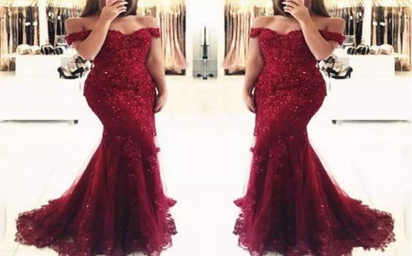 2019 burgundy lace applique tulle mermaid prom dresses with beaded off the shoulder long party evening formal gowns6231682, Black
2019 burgundy lace applique tulle mermaid prom dresses with beaded off the shoulder long party evening formal gowns6231682, Black