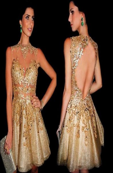 2016 gold sequins appliques lace cocktail dresses sheer neck mini short prom party homecoming gowns galajurken ballkleider vestido3562313, Black
2016 gold sequins appliques lace cocktail dresses sheer neck mini short prom party homecoming gowns galajurken ballkleider vestido3562313, Black