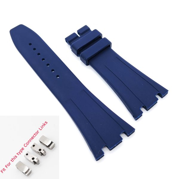 27mm dark blue rubber band 18mm folding clasp strap for ap royal oak 39mm 41mm watch, Black;brown
27mm dark blue rubber band 18mm folding clasp strap for ap royal oak 39mm 41mm watch, Black;brown