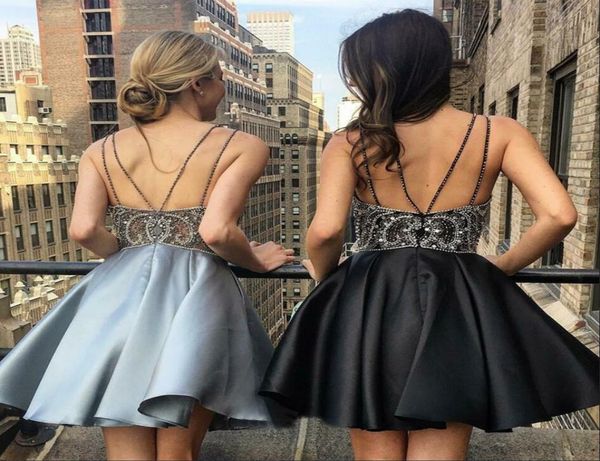 black beaded crystals satin homecoming dresses spaghetti straps formal party gowns open back rhinestones girls short prom dresses 3775576, Blue;pink
black beaded crystals satin homecoming dresses spaghetti straps formal party gowns open back rhinestones girls short prom dresses 3775576, Blue;pink