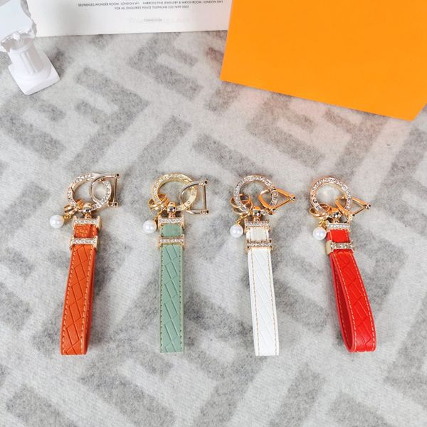 4colors fashion designer keychain men and women bags hanging buckle keychains car handmade leather pendant key chain accessories, Silver
4colors fashion designer keychain men and women bags hanging buckle keychains car handmade leather pendant key chain accessories, Silver