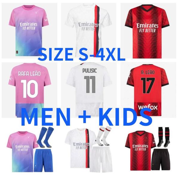 pulisic rafa leao 23 24 soccer jerseys origi tomori loftus-cheek kalulu 2023 2024 a.rebic theo calabria men kids sets giroud ac milans footb, Black;yellow
pulisic rafa leao 23 24 soccer jerseys origi tomori loftus-cheek kalulu 2023 2024 a.rebic theo calabria men kids sets giroud ac milans footb, Black;yellow