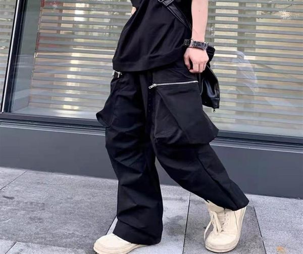zipper pockets straight wide leg cargo pants men high street drawstring casual trousers loose overalls224v6818920, Black
zipper pockets straight wide leg cargo pants men high street drawstring casual trousers loose overalls224v6818920, Black