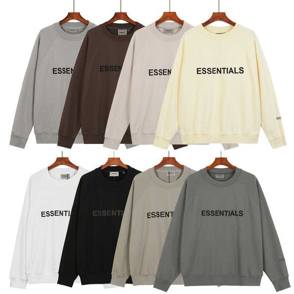 ess hoodie correct version fog multi thread essentials front 3d adhesive letters men's and women's round neck sweater, Black
ess hoodie correct version fog multi thread essentials front 3d adhesive letters men's and women's round neck sweater, Black