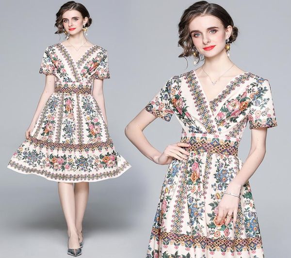 summer dress highend short sleeve printed dress fashion elegant vneck lady dresses party dresses2212084, White;black
summer dress highend short sleeve printed dress fashion elegant vneck lady dresses party dresses2212084, White;black