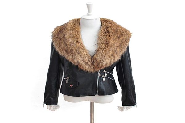 faroonee pu leather jacket with faux fur collar women autumn coat female slim short outerwear overcoat plus size 3x q16607716906, Black;brown
faroonee pu leather jacket with faux fur collar women autumn coat female slim short outerwear overcoat plus size 3x q16607716906, Black;brown