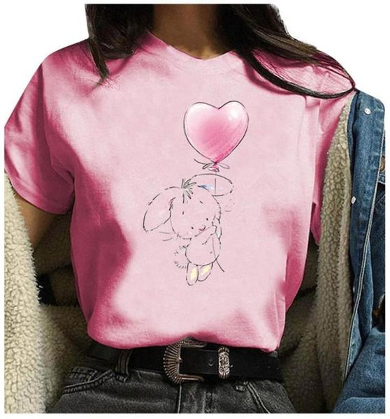 40 round neck tshirt women039s cute printed loose bodysuit short sleeve blusas de mujer verano 20218034279, White
40 round neck tshirt women039s cute printed loose bodysuit short sleeve blusas de mujer verano 20218034279, White