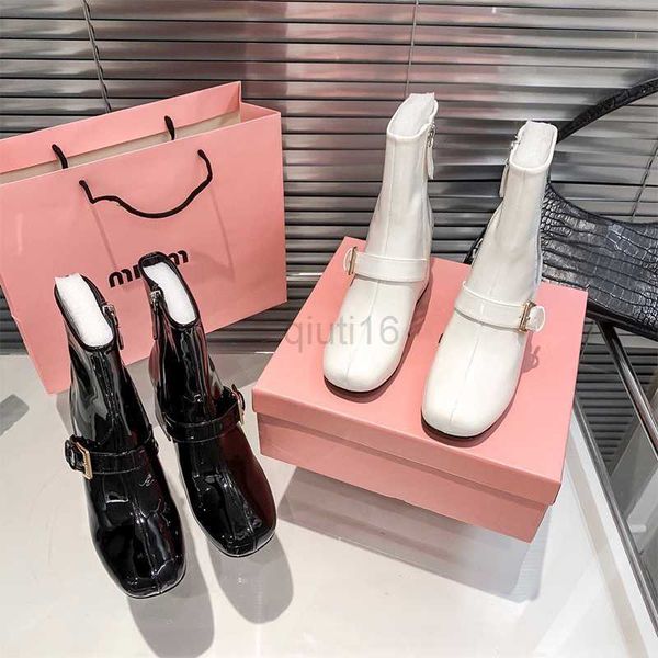 boots luxurys designer heels boots ankle autumn winter short platform party dresspatent leather zipper belt metal buckle miu's square h, Black
boots luxurys designer heels boots ankle autumn winter short platform party dresspatent leather zipper belt metal buckle miu's square h, Black