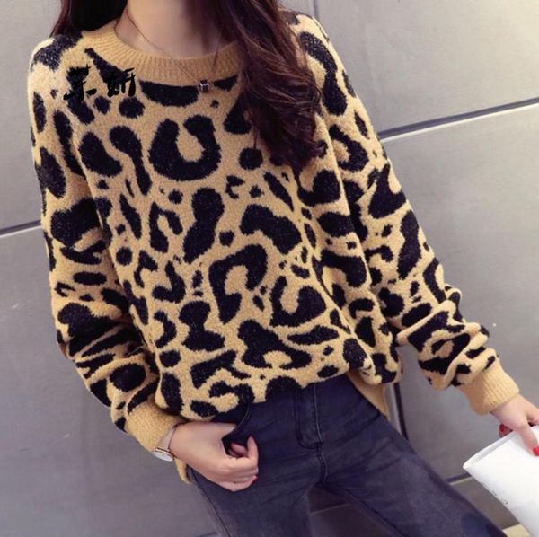 woman leopard knitted sweater winter thick long sleeve female pullovers 2019 autumn fashion casual knitting sweaters ladies7907250, White;black
woman leopard knitted sweater winter thick long sleeve female pullovers 2019 autumn fashion casual knitting sweaters ladies7907250, White;black