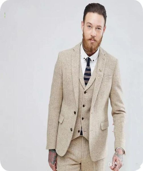 autumn winter popular beige tweed groom tuxedos notch lapel two button fashion men wedding dress men 3 piece suitjacketpantstie7589418, Black;gray
autumn winter popular beige tweed groom tuxedos notch lapel two button fashion men wedding dress men 3 piece suitjacketpantstie7589418, Black;gray