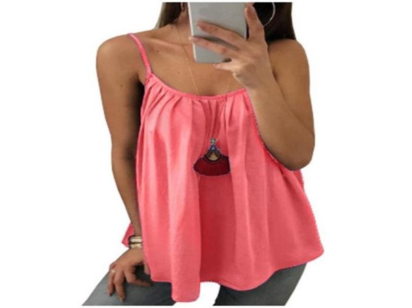 8 colors summer women sleeveless blouse pleated plus size tee shirts loose spaghetti strap chiffon vest tunic7103181, White
8 colors summer women sleeveless blouse pleated plus size tee shirts loose spaghetti strap chiffon vest tunic7103181, White