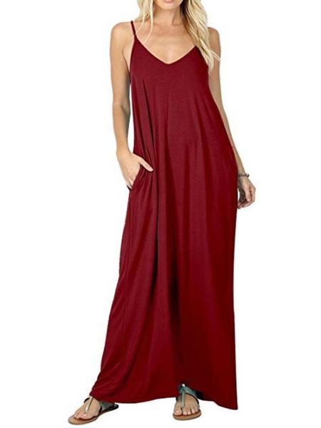 summer black camisole v neck long dress with pocket women sleeveless club party casual beach dresses9244106, Black;gray
summer black camisole v neck long dress with pocket women sleeveless club party casual beach dresses9244106, Black;gray