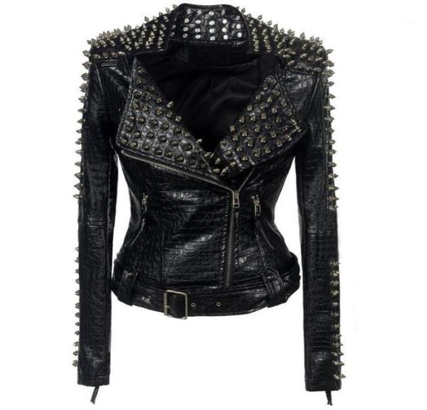 women studded stitching motorcycle leather jackets women039s long sleeved rock fashion personality leather jackets outwear12608744, Black
women studded stitching motorcycle leather jackets women039s long sleeved rock fashion personality leather jackets outwear12608744, Black