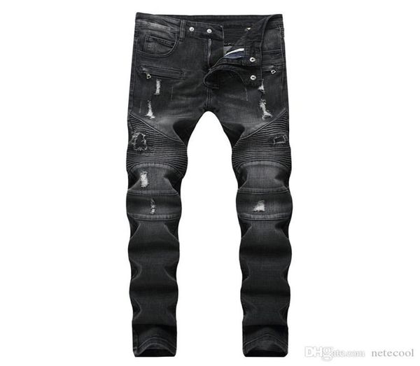 new men distressed ripped jeans designer straight motorcycle biker jeans causal denim pants streetwear style mens jeans cool men h1275218, Blue
new men distressed ripped jeans designer straight motorcycle biker jeans causal denim pants streetwear style mens jeans cool men h1275218, Blue