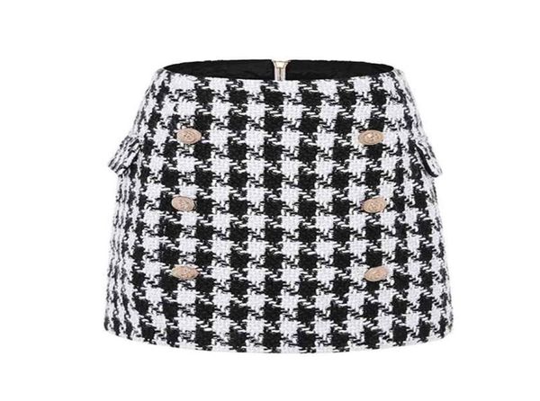 fashion runway designer women039s metal lion buttons embellished houndstooth tweed mini skirt 2103251164025, Black
fashion runway designer women039s metal lion buttons embellished houndstooth tweed mini skirt 2103251164025, Black