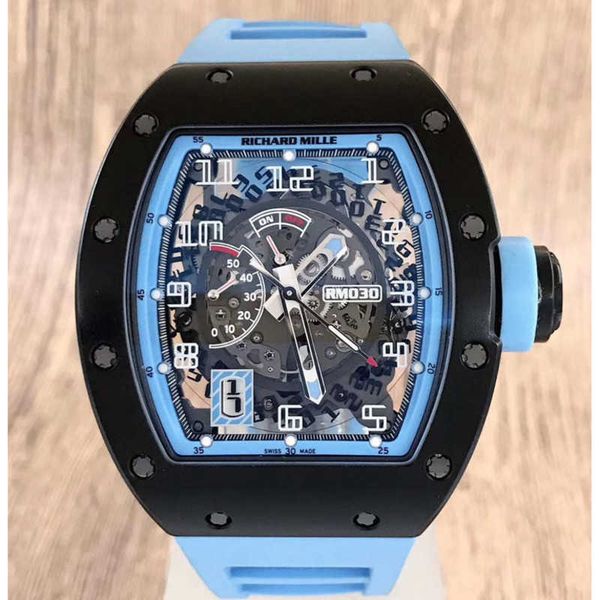 richardmille tourbillon automatic mechanical quartz wristwatches wrist watches series rm030 blue ceramic limited edition fashion leisure spo
richardmille tourbillon automatic mechanical quartz wristwatches wrist watches series rm030 blue ceramic limited edition fashion leisure spo