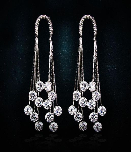 vecalon fashion tassels line dangle earring 5a zircon cz 925 silver engagement wedding drop earring for women bridal jewelry9297491, Golden;silver
vecalon fashion tassels line dangle earring 5a zircon cz 925 silver engagement wedding drop earring for women bridal jewelry9297491, Golden;silver