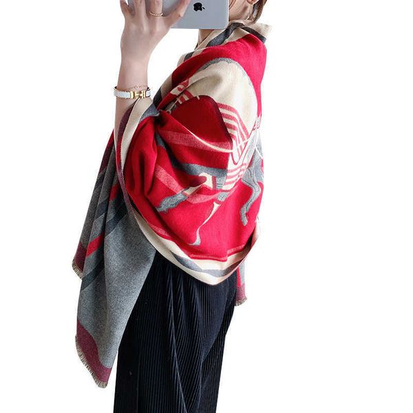 scarf women's autumn and winter korean versatile 2023 doublesided shawl long carriage pattern thickened warm neck qfoo, Blue;gray
scarf women's autumn and winter korean versatile 2023 doublesided shawl long carriage pattern thickened warm neck qfoo, Blue;gray
