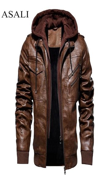 men hooded jacket and coat autumn winter warm casual leather jackets pu coats slim fit outerwear male zipper hoody sportswear 20128973981, Black;brown
men hooded jacket and coat autumn winter warm casual leather jackets pu coats slim fit outerwear male zipper hoody sportswear 20128973981, Black;brown