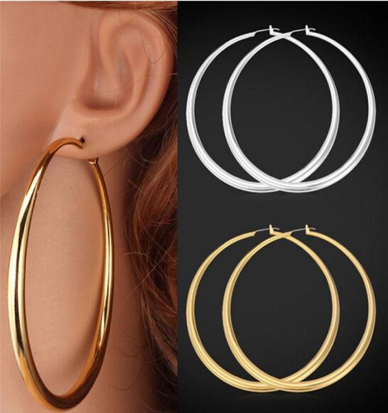 trendy 2pairslot big hoop earrings 18k real gold plated elegant larger size women earring fashion costume jewelry3562212, Golden;silver
trendy 2pairslot big hoop earrings 18k real gold plated elegant larger size women earring fashion costume jewelry3562212, Golden;silver