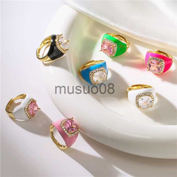 band rings hecheng multicolor enamel dripping oil zircon open ring for women adjustable gold plated chunky finger rings gift j230817, Silver
band rings hecheng multicolor enamel dripping oil zircon open ring for women adjustable gold plated chunky finger rings gift j230817, Silver