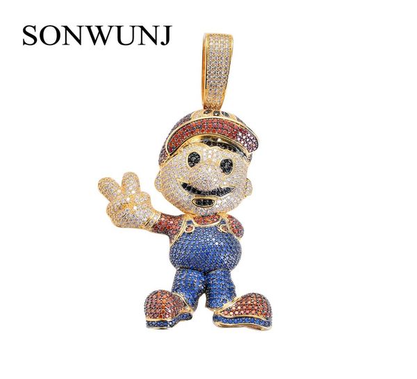 large size brass cz stones cartoon game pendant hip hop necklace jewelry bling bling iced out cn0439121548, Silver
large size brass cz stones cartoon game pendant hip hop necklace jewelry bling bling iced out cn0439121548, Silver