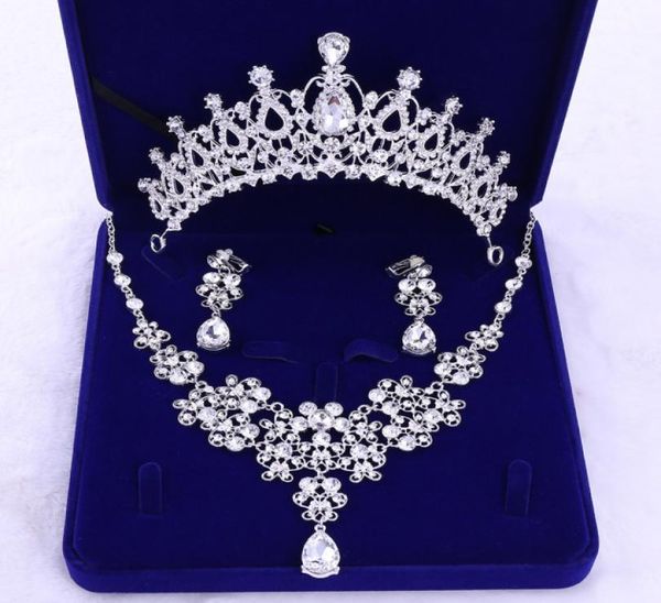 2019 silver crystal flowers bridal jewelry sets rhinestone statement necklace earrings crowns set wedding dress accessories3690791, White
2019 silver crystal flowers bridal jewelry sets rhinestone statement necklace earrings crowns set wedding dress accessories3690791, White