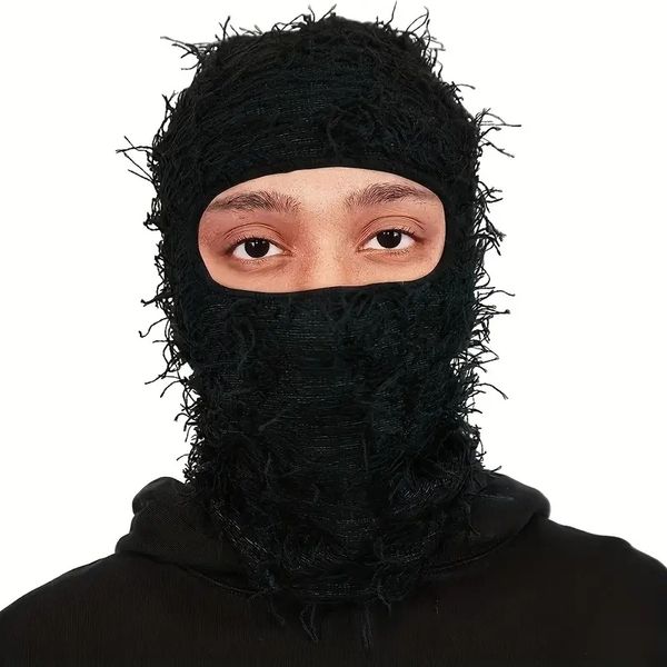beanieskull caps balaclava distressed knitted full face ski mask hip hop winter windproof neck warmer candy color beanies for women men 2308, Blue;gray
beanieskull caps balaclava distressed knitted full face ski mask hip hop winter windproof neck warmer candy color beanies for women men 2308, Blue;gray