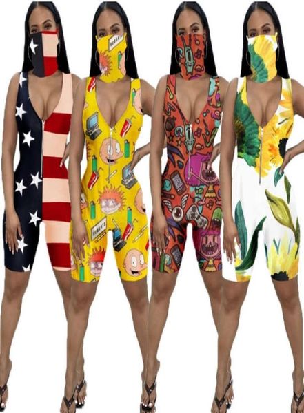 women jumpsuits sports workout summer clothing cartoon printed rompers club zip sleeveless vest shorts tight fashion overalls1641929, Black;white
women jumpsuits sports workout summer clothing cartoon printed rompers club zip sleeveless vest shorts tight fashion overalls1641929, Black;white