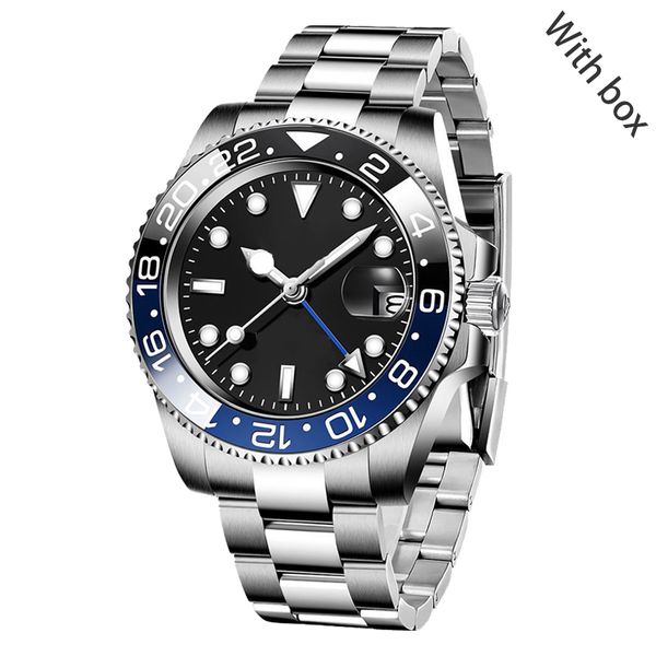 watch for man men's luxury watch batman gmt pepsi luminous automatic 40mm leather 904l stainless steel watchband waterproof wristmontre, Slivery;brown
watch for man men's luxury watch batman gmt pepsi luminous automatic 40mm leather 904l stainless steel watchband waterproof wristmontre, Slivery;brown