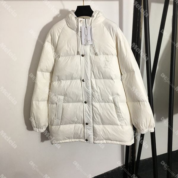 embroidery long outerwear women white coats winter ladies down long sleeve hooded parkas with zipper, Black
embroidery long outerwear women white coats winter ladies down long sleeve hooded parkas with zipper, Black