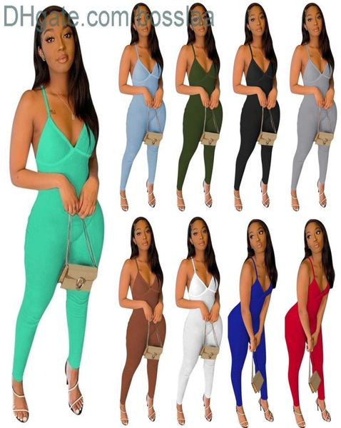 2022 designer jumpsuits summer backless onesies deep v neck suspender skinny rompers casual sports nightclub bodysuit2678406, Black;white
2022 designer jumpsuits summer backless onesies deep v neck suspender skinny rompers casual sports nightclub bodysuit2678406, Black;white