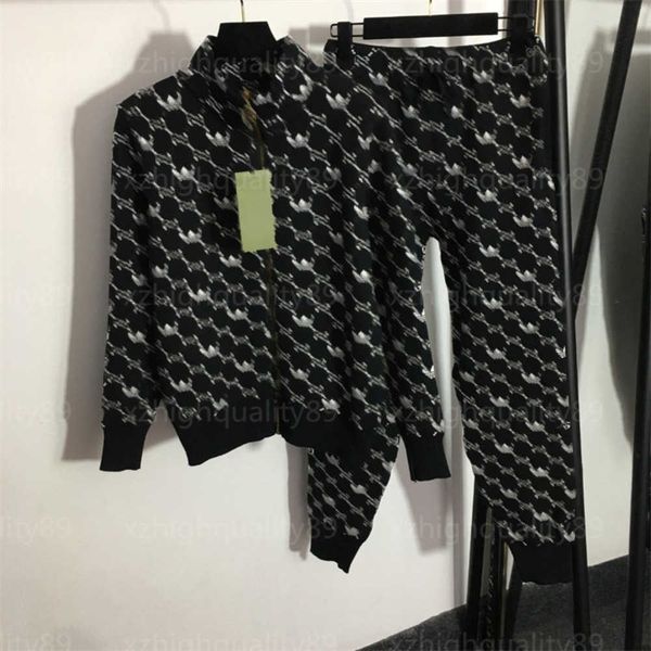 tracksuit women pants joggers designer two piece set alphabet print standing collar long sleeve knit jacket casual trouser designers clothin, Gray
tracksuit women pants joggers designer two piece set alphabet print standing collar long sleeve knit jacket casual trouser designers clothin, Gray