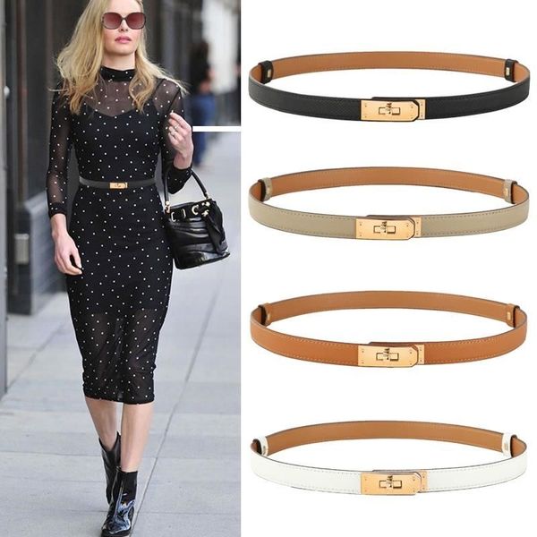 genuine leather adjustable gold buckle luxurys belt dress width 1.8cm mens designer womens belts man black lady white elastic fashion woman, Black;brown
genuine leather adjustable gold buckle luxurys belt dress width 1.8cm mens designer womens belts man black lady white elastic fashion woman, Black;brown