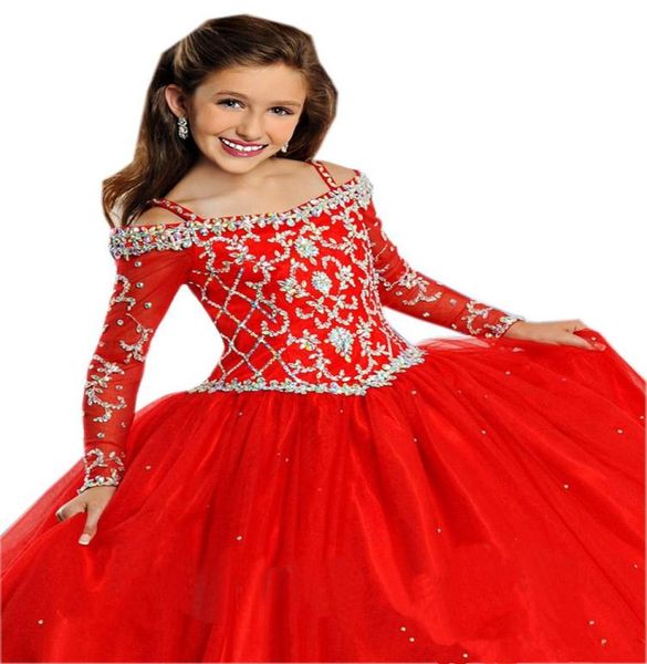 charming long sleeves girls pageant dresses princess red off the shoulder crystal sparkly new flower girls dresses toddlers 4115471, White;red
charming long sleeves girls pageant dresses princess red off the shoulder crystal sparkly new flower girls dresses toddlers 4115471, White;red