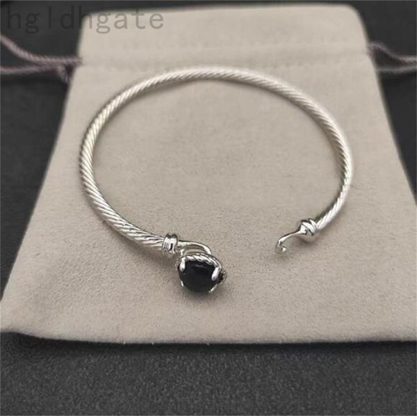 classic luxury bracelets smooth cable bracelet for women vintage fashion twisted helix plated silver gold mens bangle exquisite designer jew, Black
classic luxury bracelets smooth cable bracelet for women vintage fashion twisted helix plated silver gold mens bangle exquisite designer jew, Black