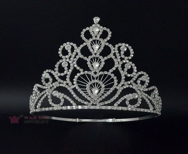heart drop tall large crowns rhinestone crystal adjustable headband for pageant or bridal wedding hair jewelry tiaras 018887768892, White;golden
heart drop tall large crowns rhinestone crystal adjustable headband for pageant or bridal wedding hair jewelry tiaras 018887768892, White;golden