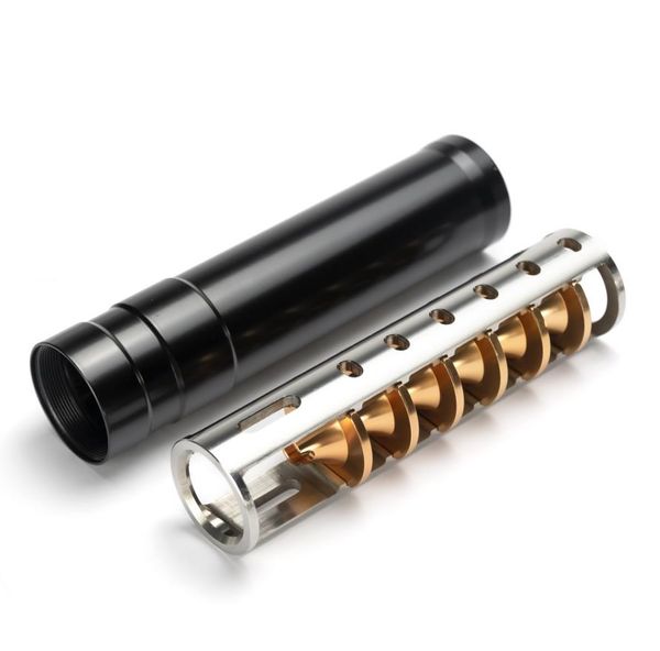 6.7"l 1.57"od fuel filter 1/2-28 5/8-24 novus modular multi cal solvent trap 3 in 1 removable baffle cup stainless steel core tube
6.7"l 1.57"od fuel filter 1/2-28 5/8-24 novus modular multi cal solvent trap 3 in 1 removable baffle cup stainless steel core tube