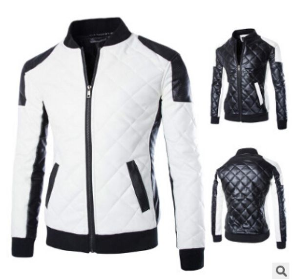 korean new design mens jacket winterautumn pu leather blackwhite fashion slim plaid jacket for man leather jacke drop my234698368, Black
korean new design mens jacket winterautumn pu leather blackwhite fashion slim plaid jacket for man leather jacke drop my234698368, Black