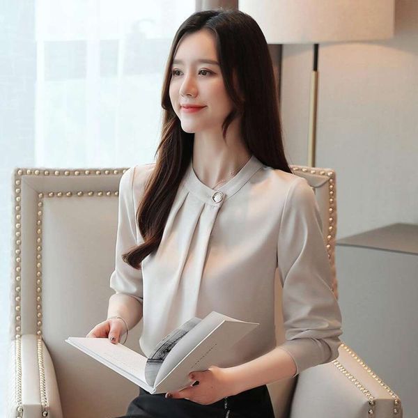 professional blouse for women design blouses sense niche korean long sleeved satin autumn chiffon, White
professional blouse for women design blouses sense niche korean long sleeved satin autumn chiffon, White