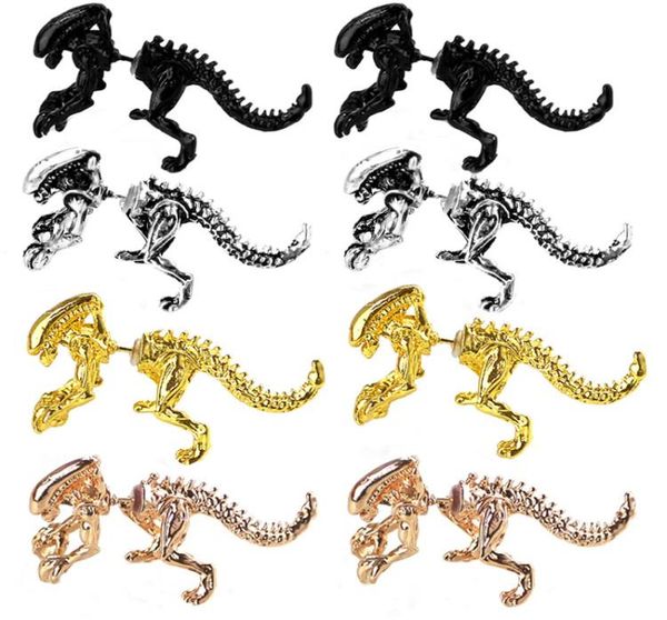 4 colors alien earrings stud antique dragon alien piercing earrings ear cuffs women men dinosaur earrings fashion jewelry gifts8358467, Golden;silver
4 colors alien earrings stud antique dragon alien piercing earrings ear cuffs women men dinosaur earrings fashion jewelry gifts8358467, Golden;silver